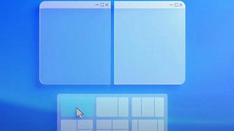 1. Snap Layouts: مدیریت هوشمندانه پنجره‌ها